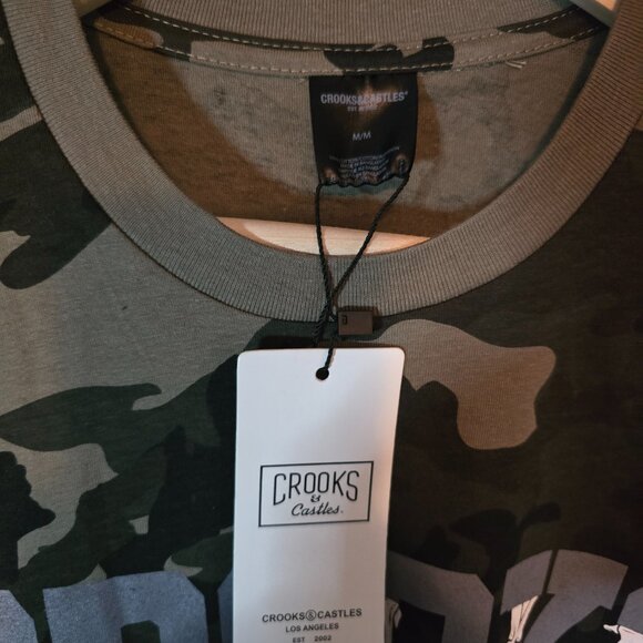 Crooks & Castles camo T shirt Size M - Picture 2 of 3